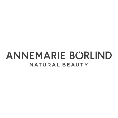 Annemarie Börlind Natural Beauty Logo auf schwarzem Hintergrund, Naturkosmetik