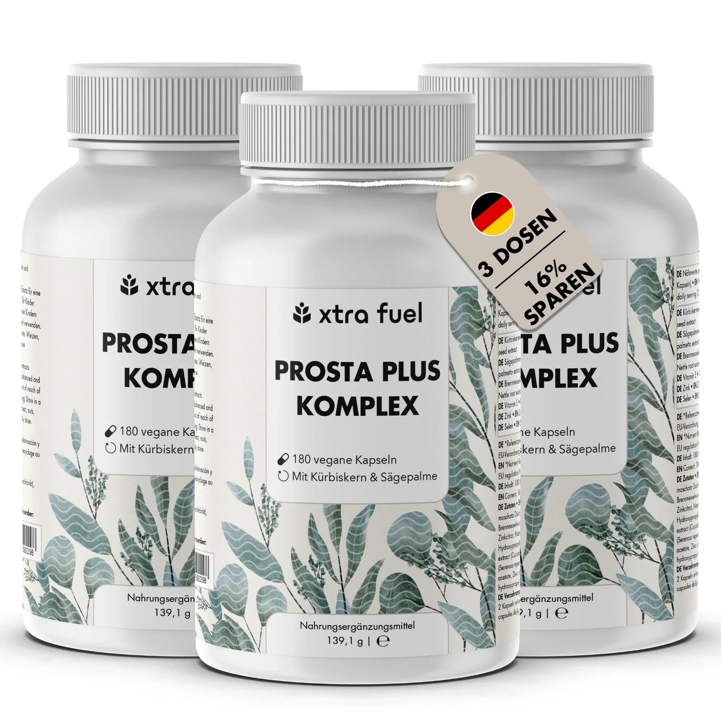 Prostata Kapseln - Prosta Plus Komplex - Effektive Formel mit Kürbiskern & Sägepalme - BLACK ELIXIR - Maison de Parfum