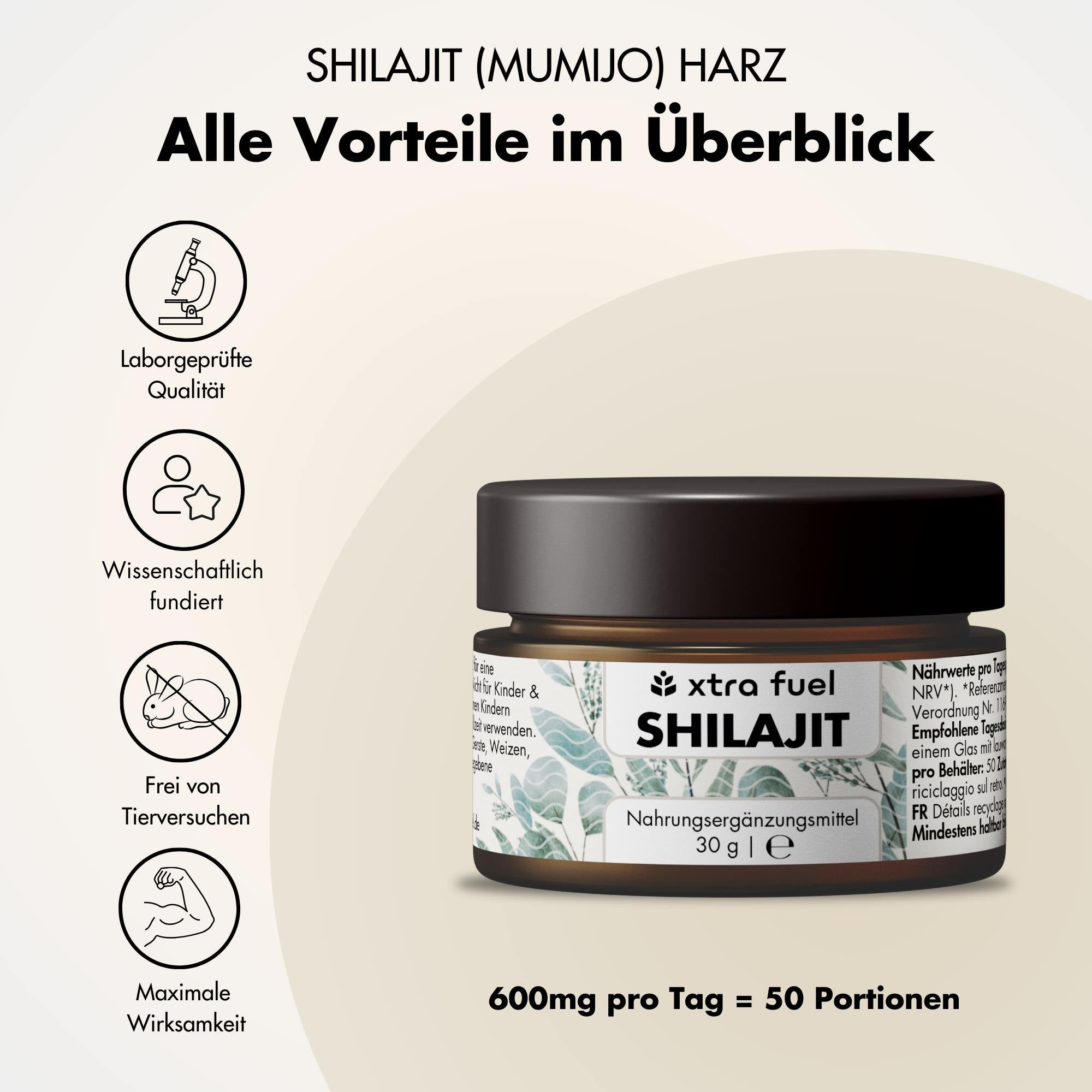 Shilajit Harz - Original Himalaya Mumijo - Laborgeprüft & 100% ohne Schwermetalle