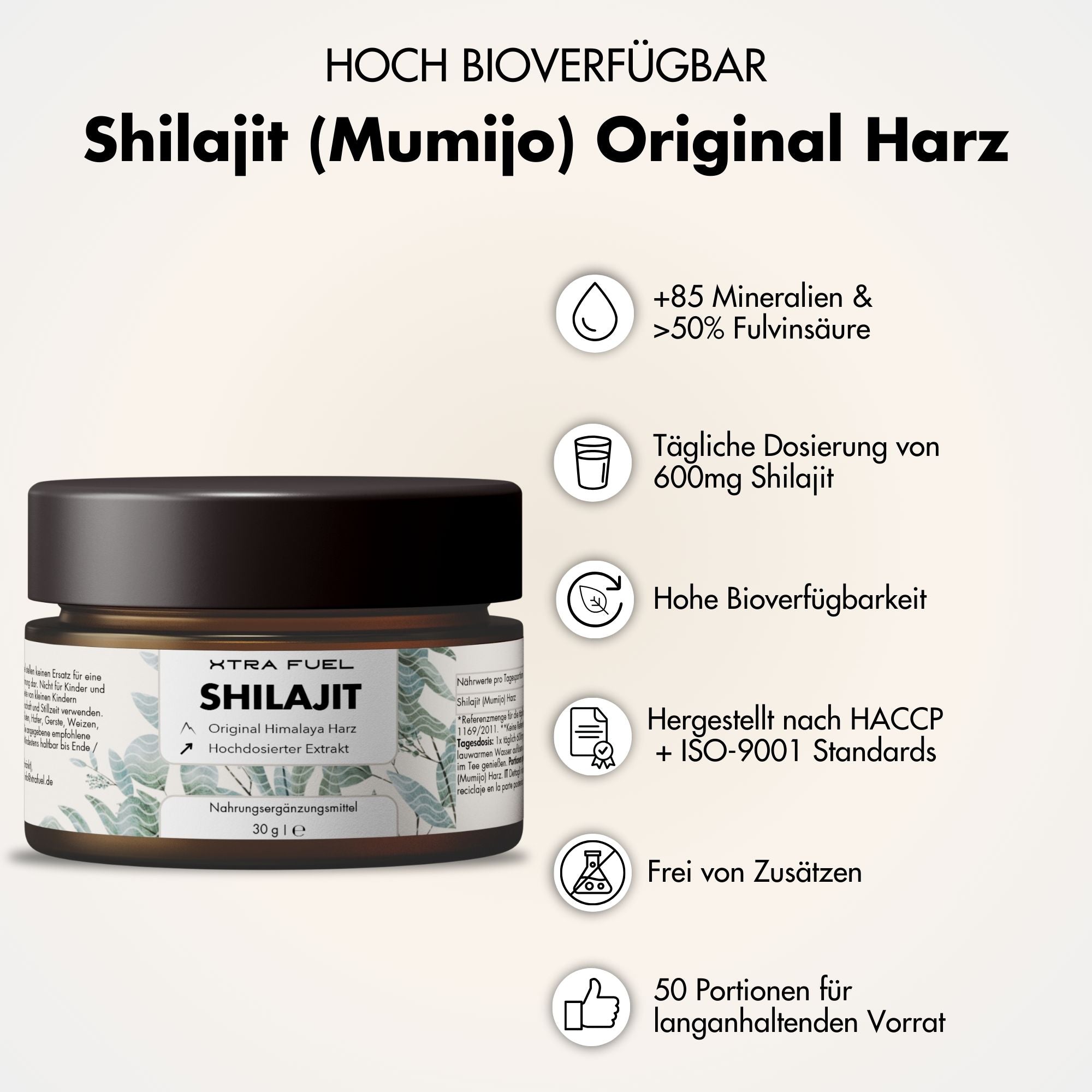 Shilajit Harz - Original Himalaya Mumijo - Laborgeprüft & 100% ohne Schwermetalle