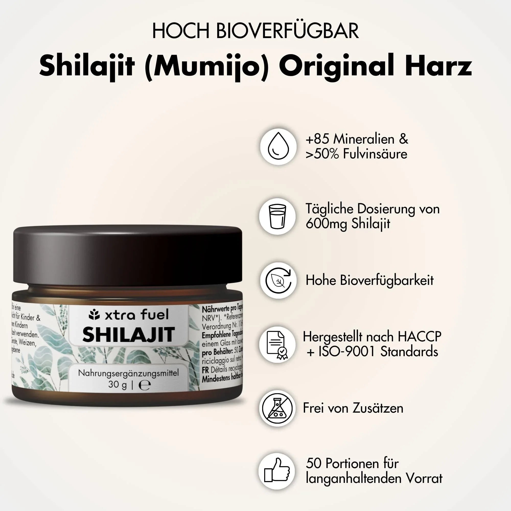 Shilajit Harz - Original Himalaya Mumijo - Laborgeprüft & 100% ohne Schwermetalle - BLACK ELIXIR - Maison de Parfum