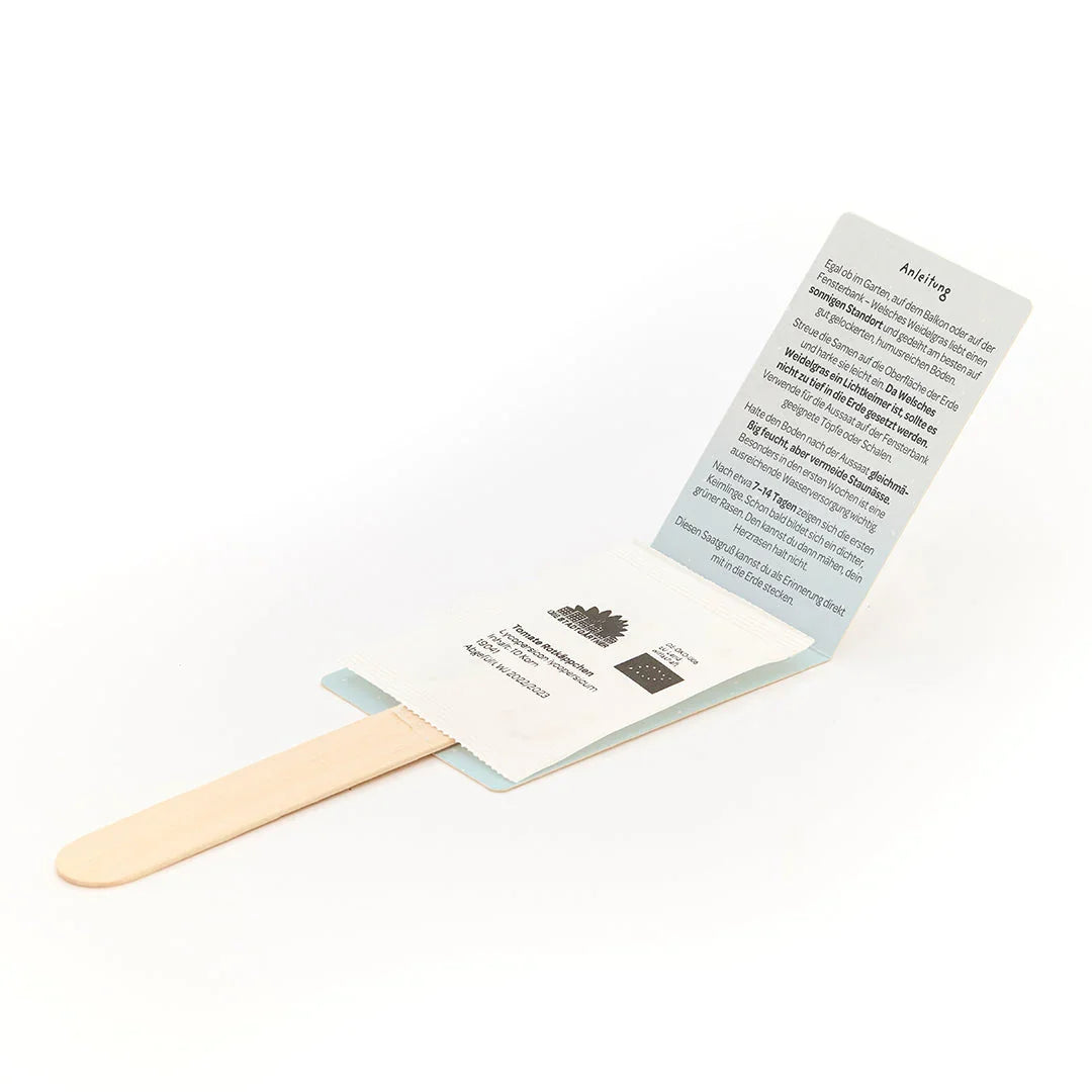 Herzrasen kann man nicht mähen - Saatgruß