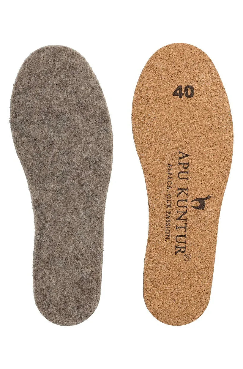Apu Kuntur - Alpaka Thermosohlen - mit Kork
