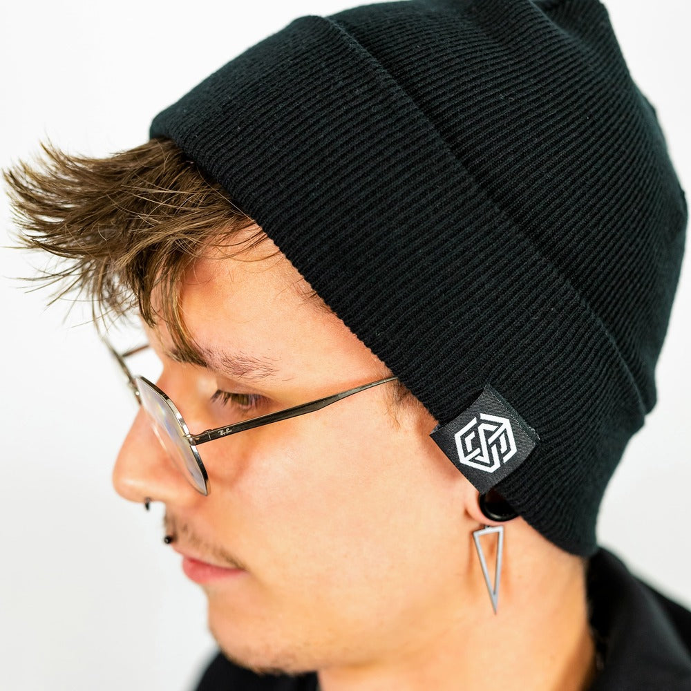 Off Track recycled Beanie (schwarz)