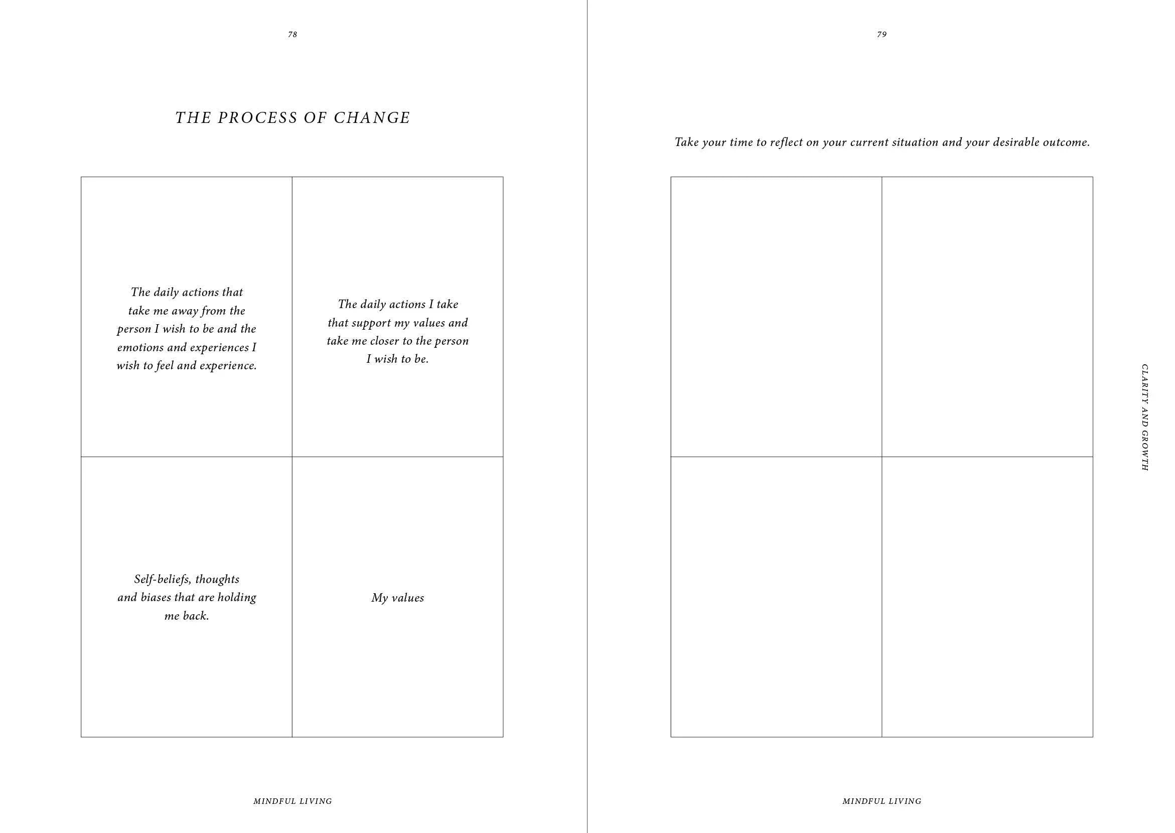 Mindful Living - Tagebuch für ein besseres Mindset