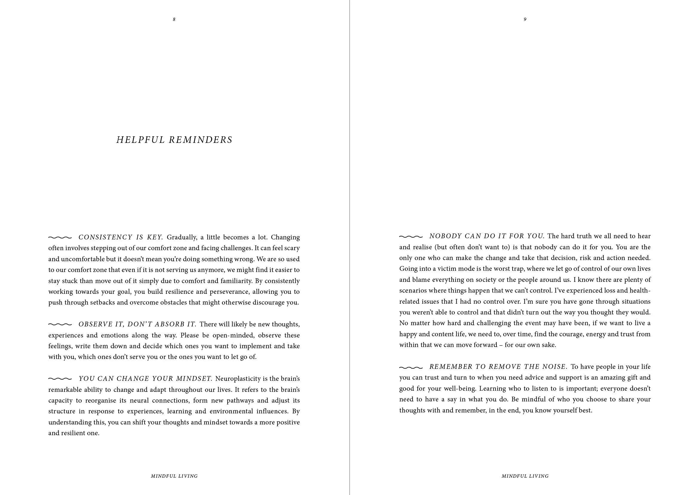 Mindful Living - Tagebuch für ein besseres Mindset