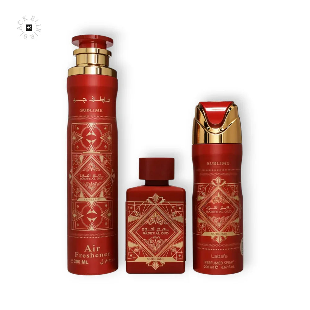 Lattafa Badee al Oud Sublime Eau de Parfum Set - BLACK ELIXIR - Maison de Parfum