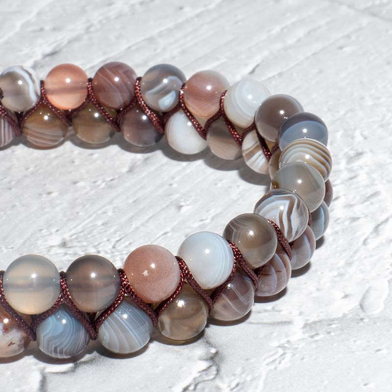 ARMBAND BOTSWANA ACHAT 6MM