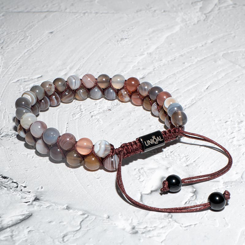 ARMBAND BOTSWANA ACHAT 6MM