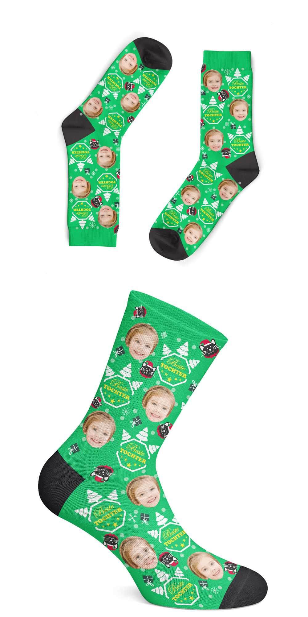 Personalisierte Christmas Tochter Socken