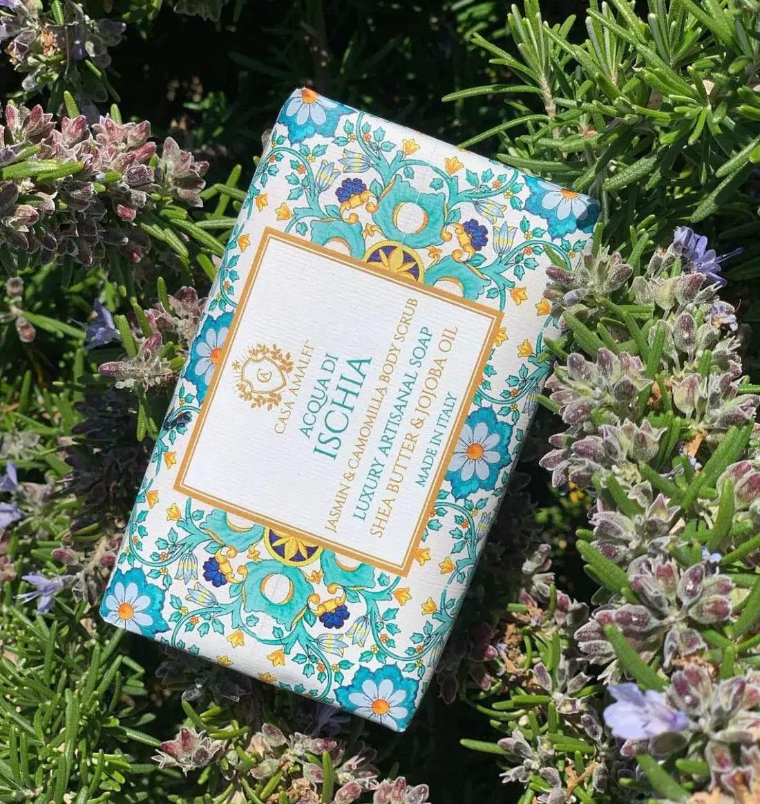 CASA AMALFI ACQUA DI ISCHIA BODY SOAP - Jasmin & Sea Salt - BLACK ELIXIR - Maison de Parfum