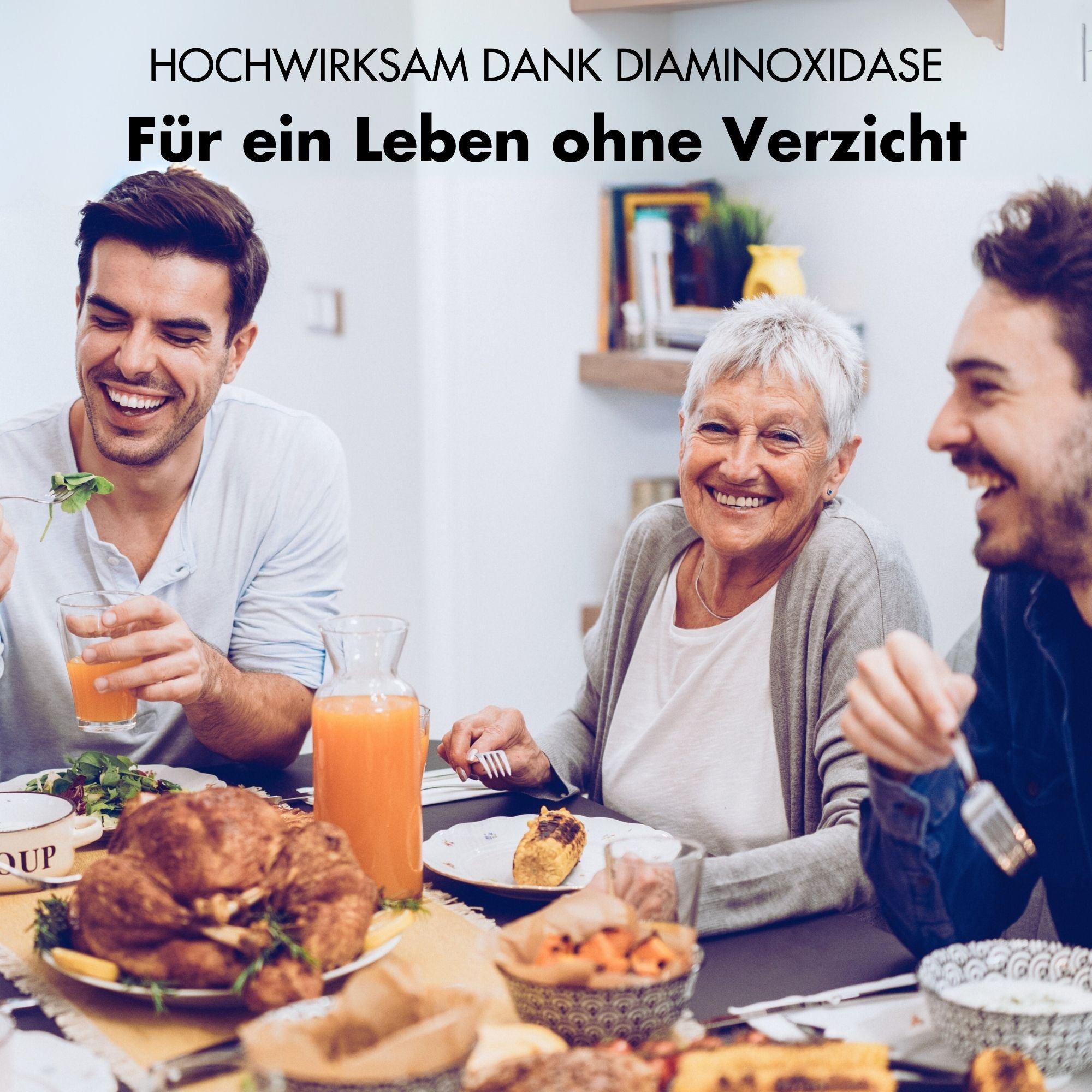 DAO Enzym Kapseln - Vegane Diaminoxidase aus Erbsensprossen - 300.000 HDU