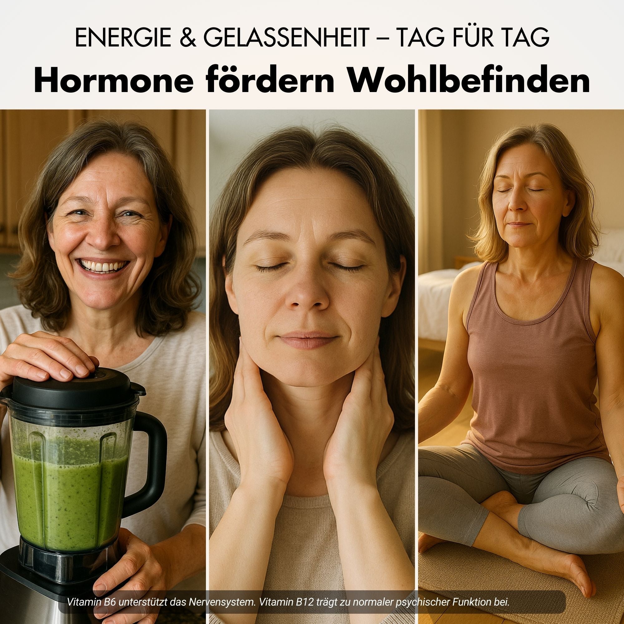 Wechseljahre Kapseln - Meno Balance - Natürliche Formel mit Yams, Rotklee, Baldrian & Eisen