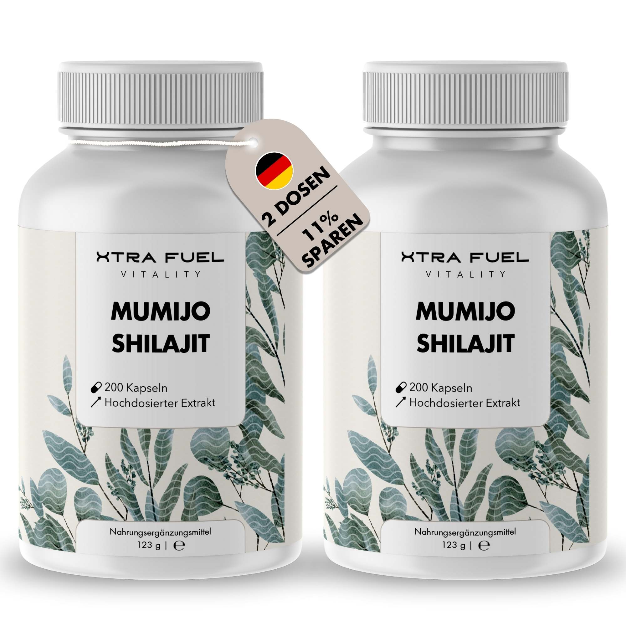 Shilajit Kapseln - 200x Mumijo Kapseln - Mit >80% Fulvinsäure