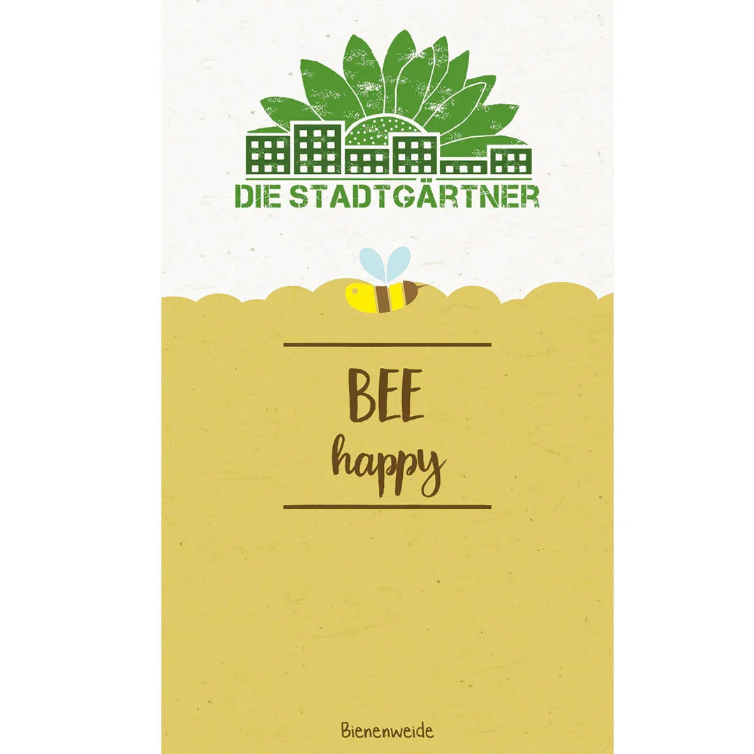 Saatgruß "Bee happy"