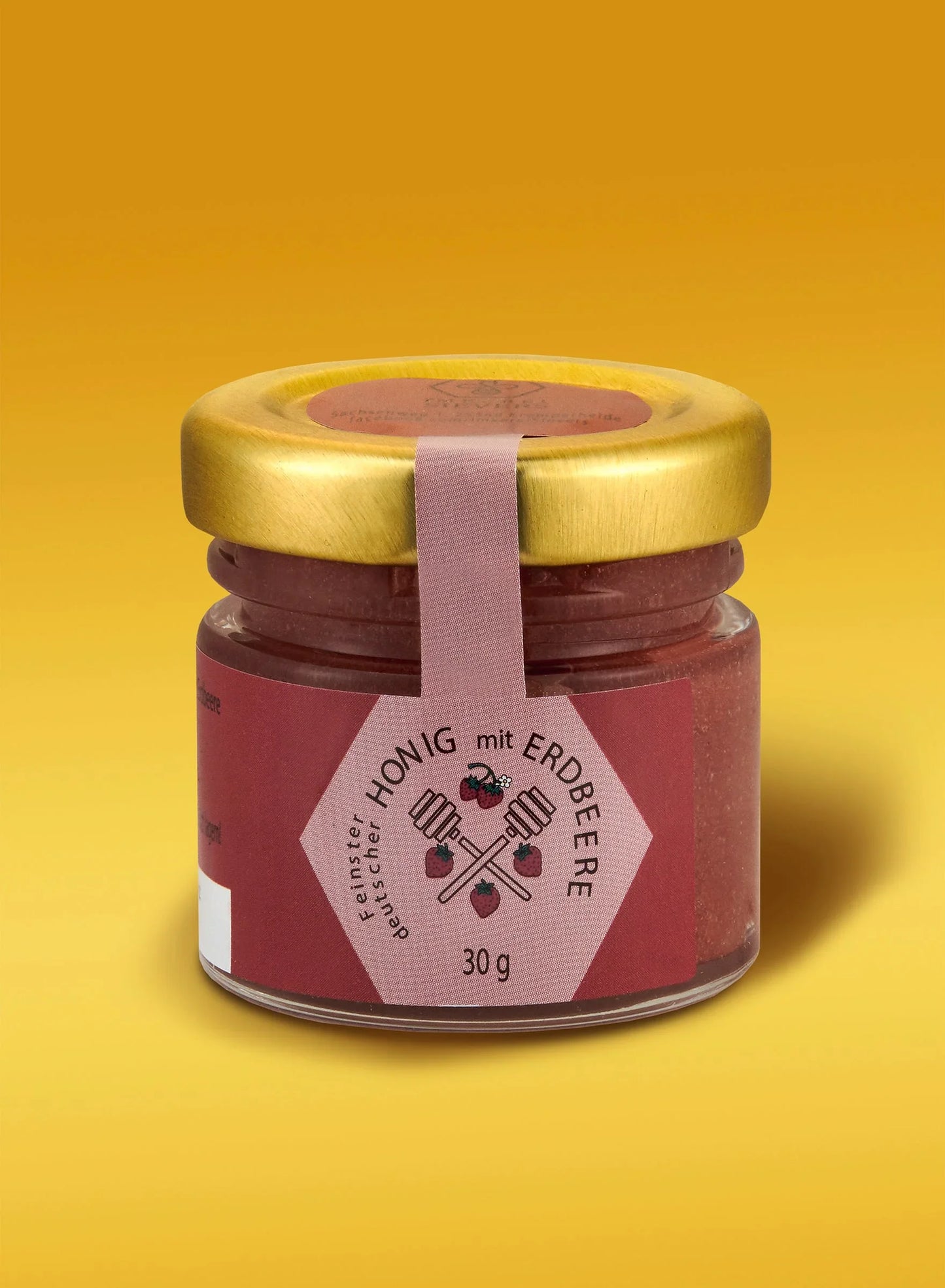 Honig mit Erdbeere