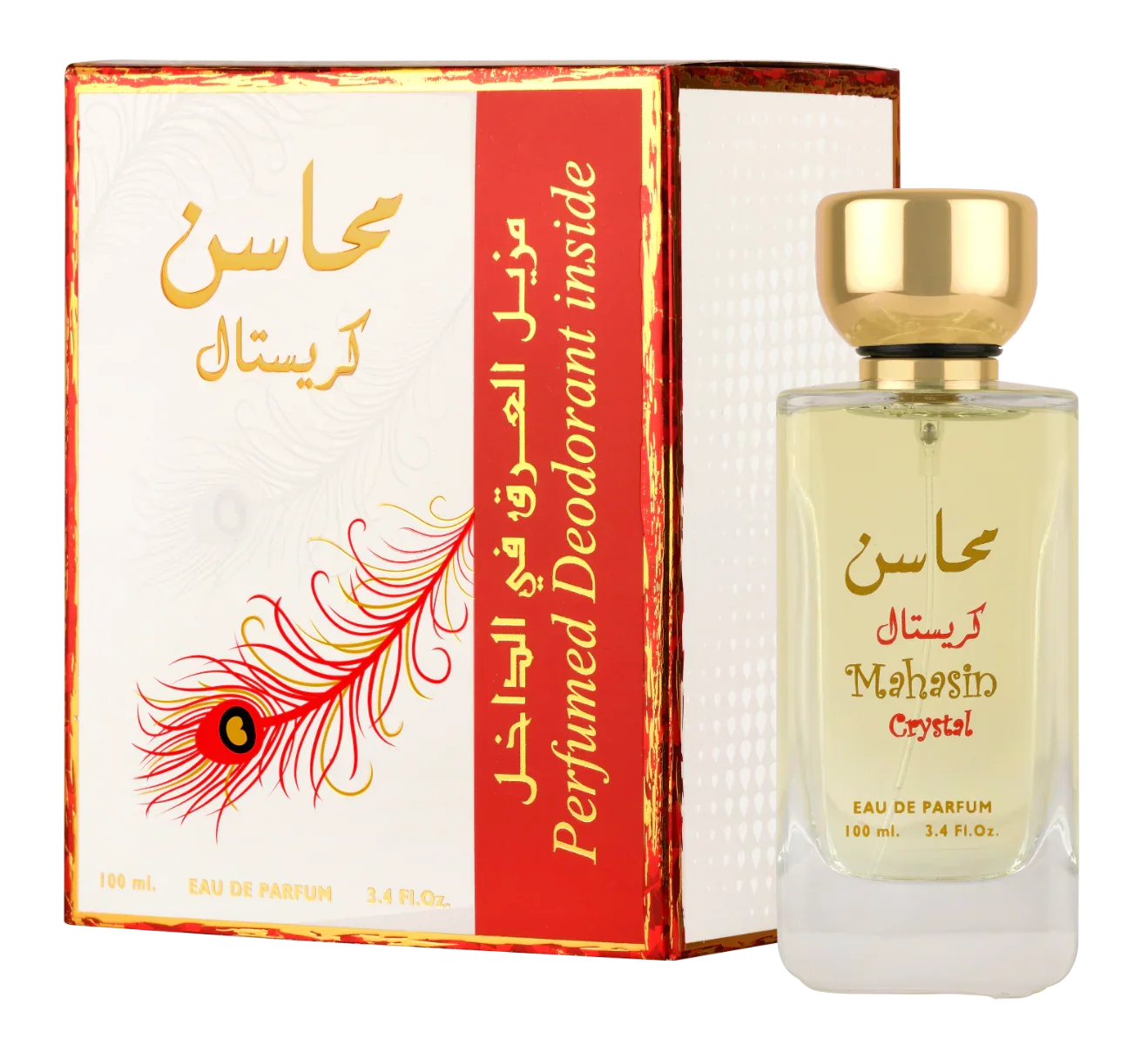 Lattafa Parfüm Mahasin Crystal RED + Deo Eau de Parfum 100ml