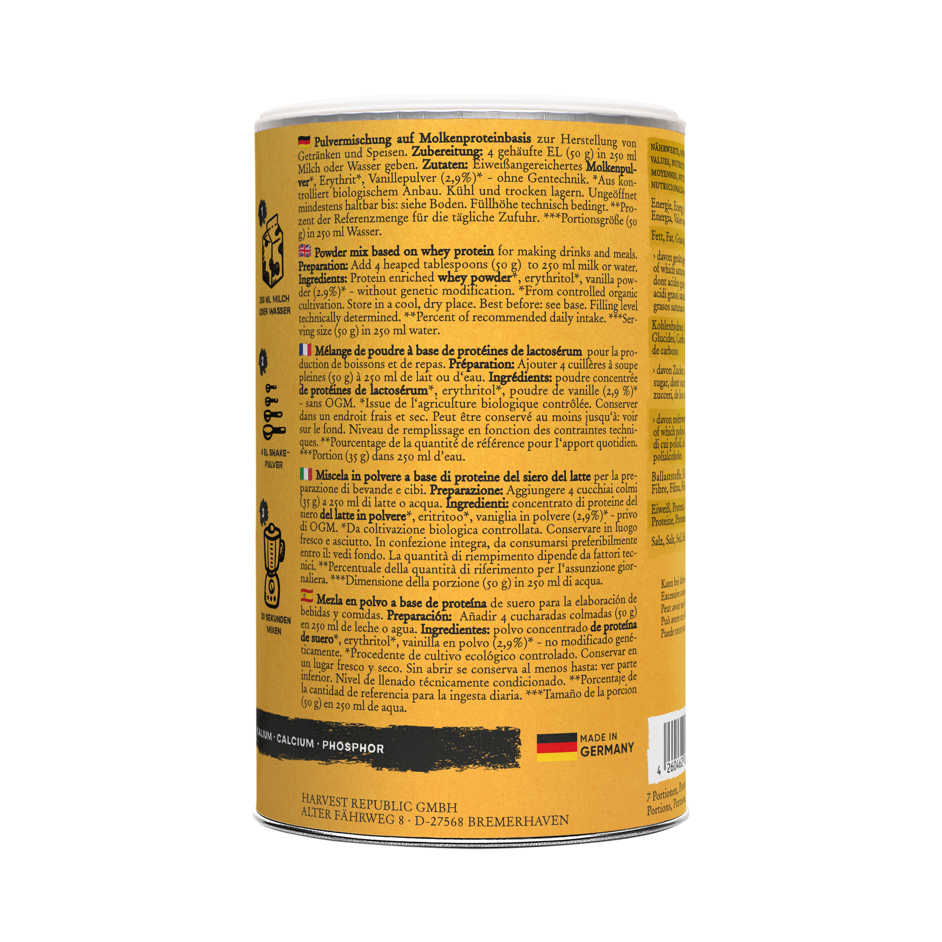 Whey Protein - NO ADDED SUGAR - Vanilla
