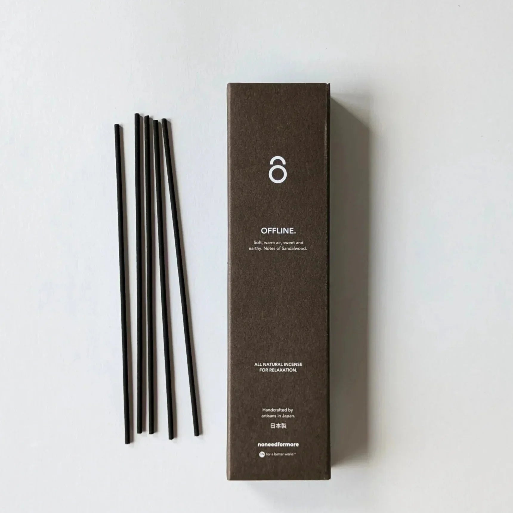 no need for more - Natürliche Räucherstäbchen - "Offline" - sanftes Sandelholz
