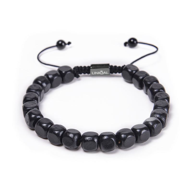 ARMBAND HOLZPERLEN SCHWARZ