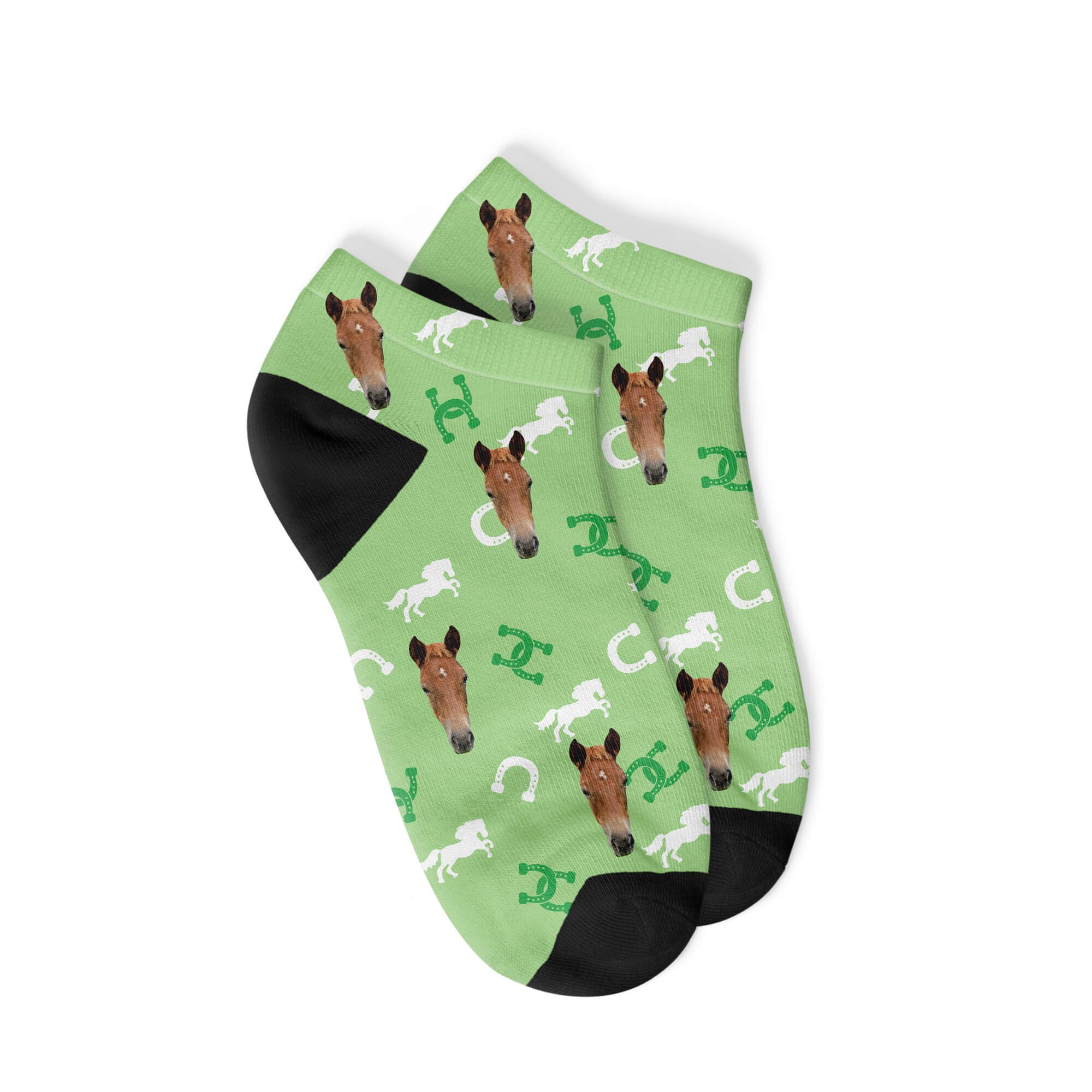 Personalisierte Pferde Sneakersocken