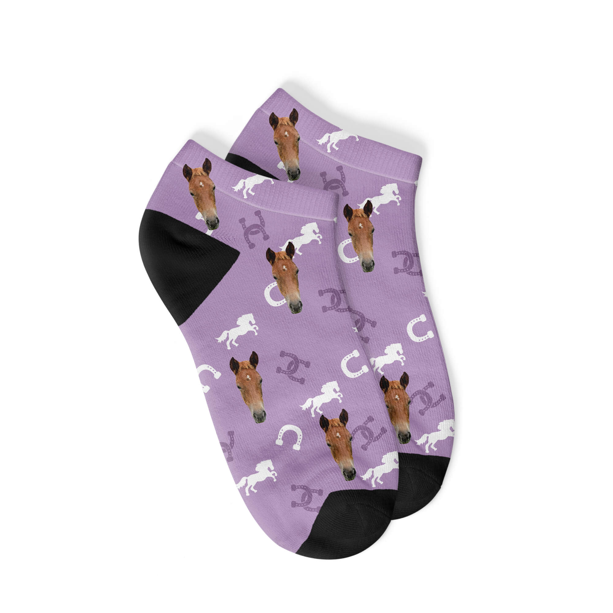 Personalisierte Pferde Sneakersocken