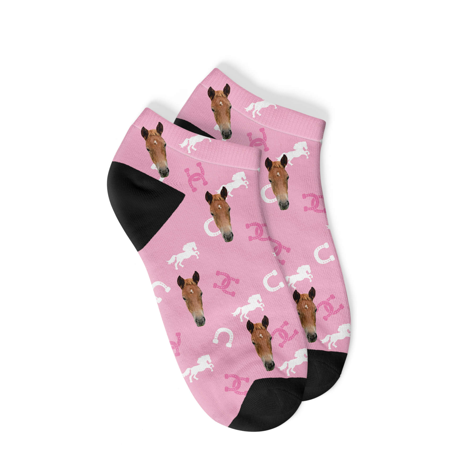 Personalisierte Pferde Sneakersocken
