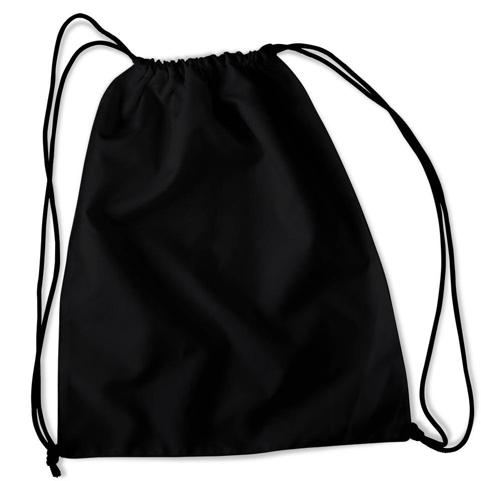 Schwarzer Basic Turnbeutel