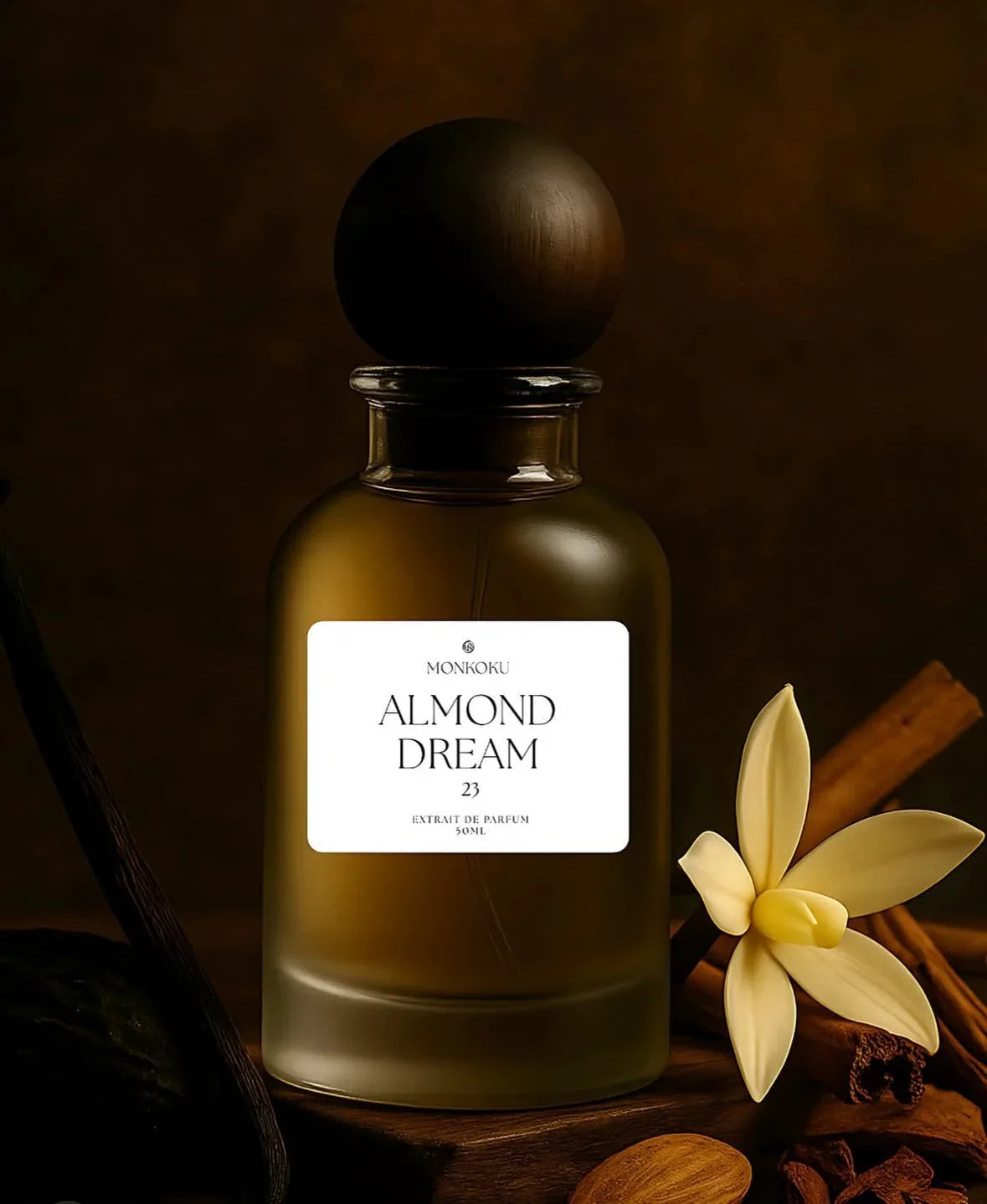 Almond Dream Extrait de Parfum || MonKoku - BLACK ELIXIR - Maison de Parfum