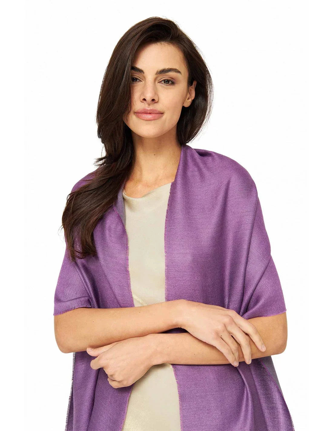 Apu Kuntur - ALPAKA-SEIDEN-SCHAL - DUO – 70 % BABY‑ALPAKA & 30 % SEIDE