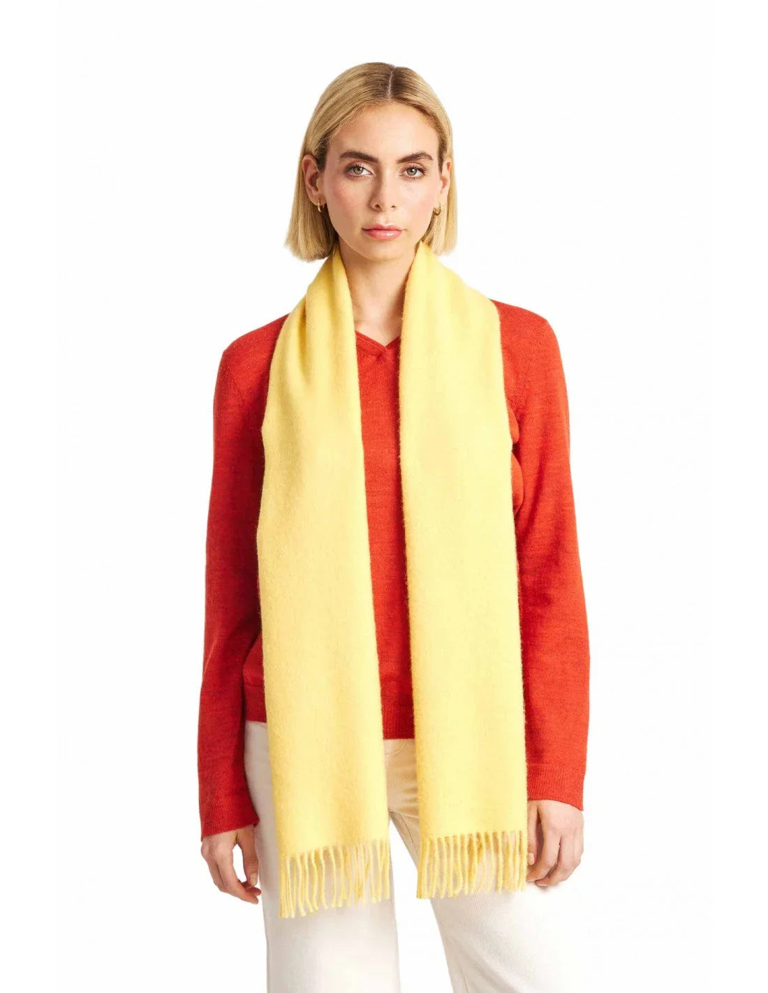 KUNA - Alpaka Webschal - Adrian – 100 % Baby‑Alpaka, federleicht & luxuriös