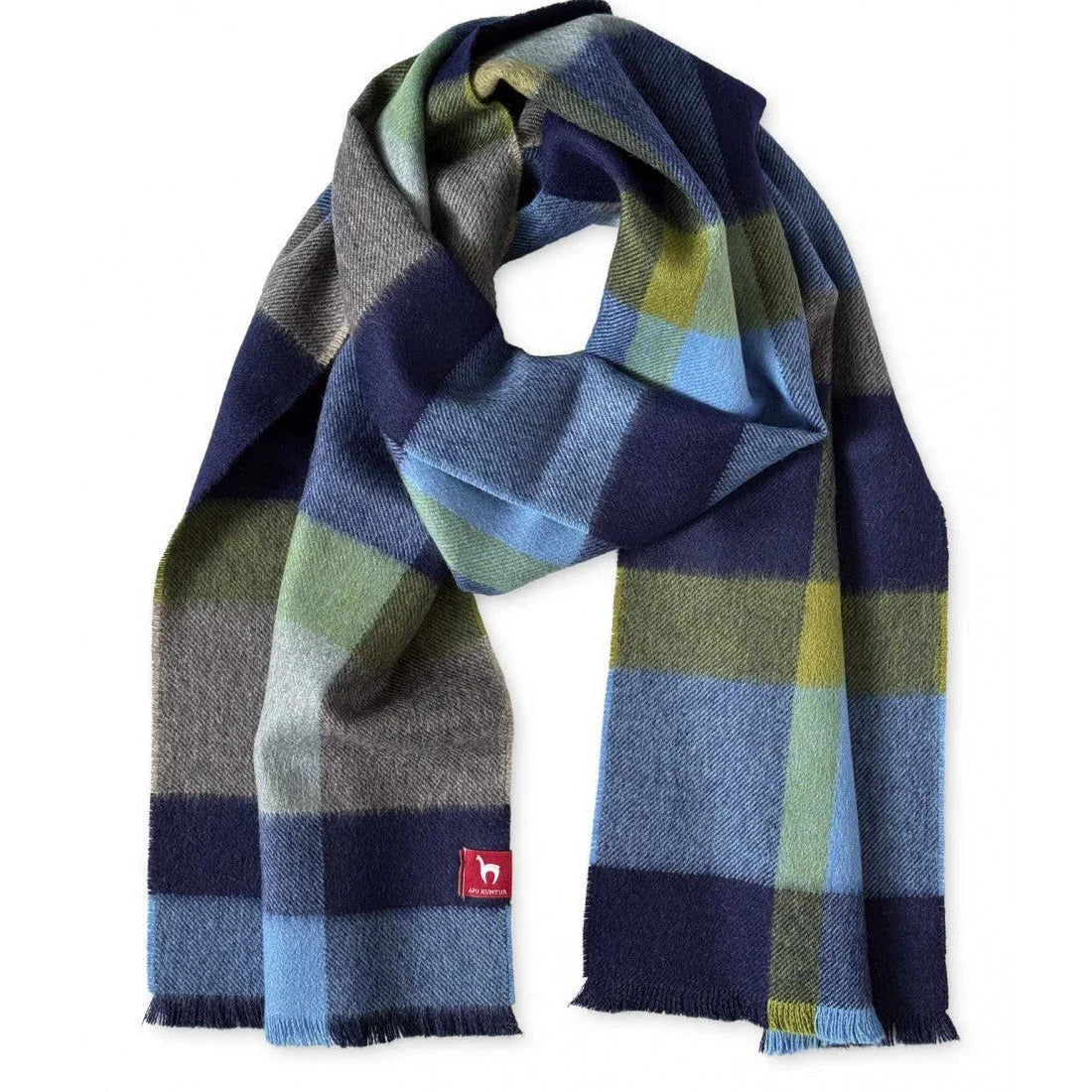 Apu Kuntur - 100% Baby Alpaka - Webschal - Cuadro