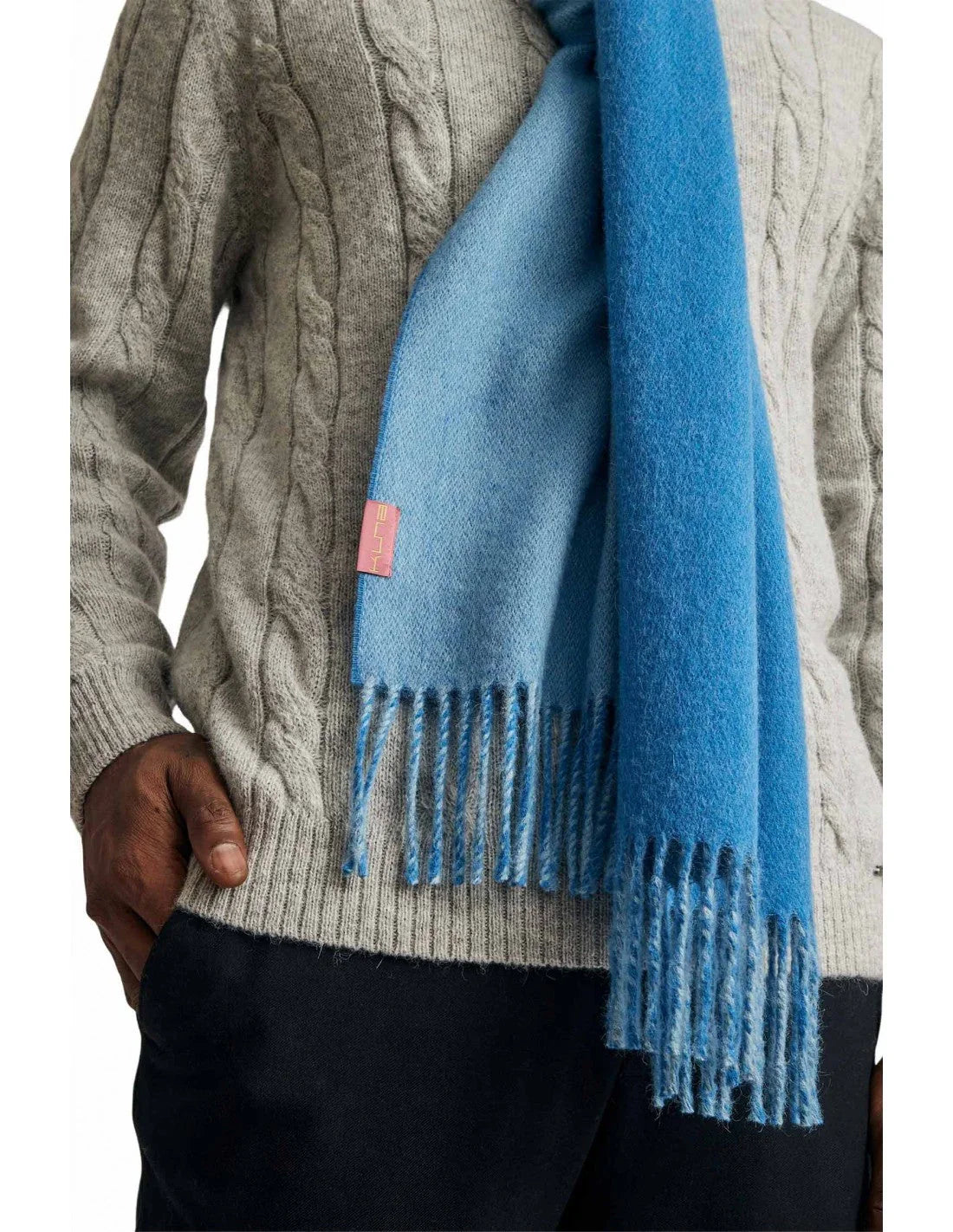 Kuna - Alpaka Webschal -Tundra – 100 % Baby-Alpaka für luxuriöse Leichtigkeit - Zweifarbig