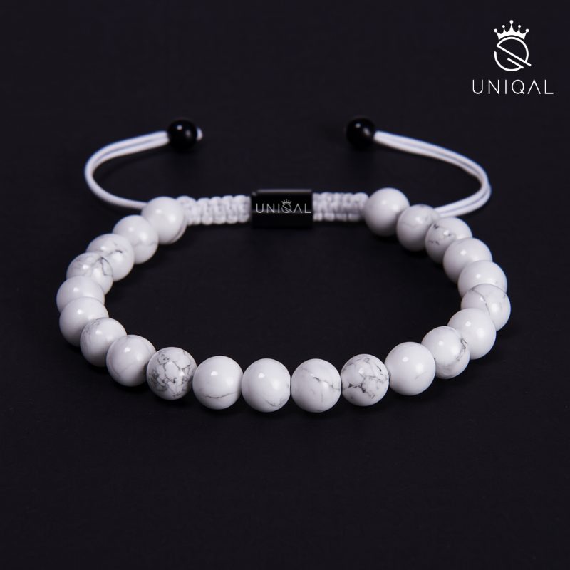PERLENARMBAND HOWLITH PERLEN 8MM