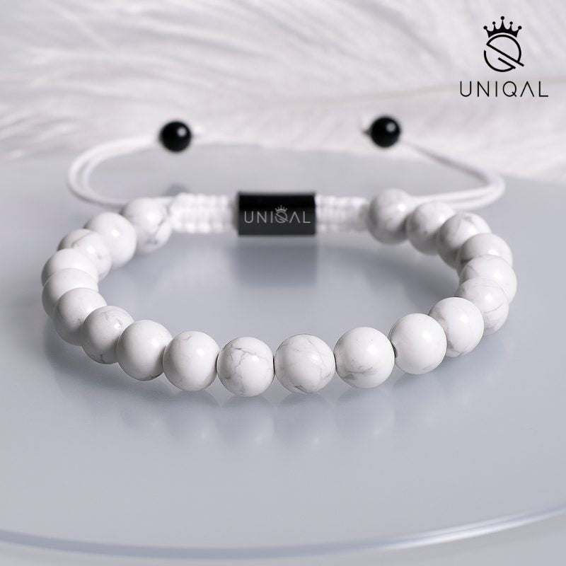 PERLENARMBAND HOWLITH PERLEN 8MM