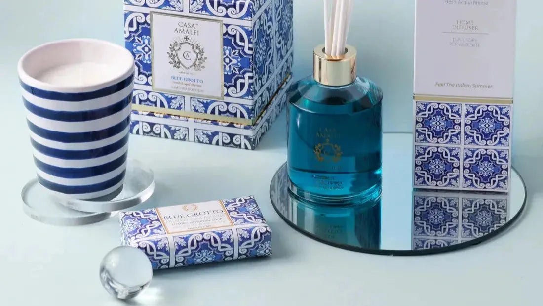 CASA AMALFI BLUE GROTTO HOME DIFFUSER - Fresh Acqua Marine - BLACK ELIXIR - Maison de Parfum