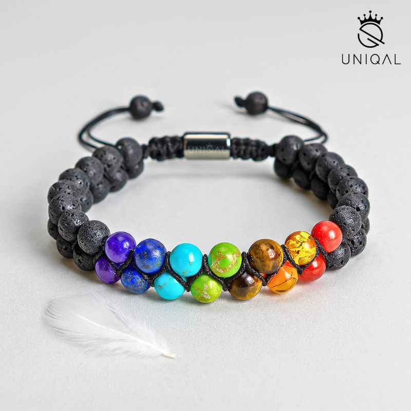 PERLENARMBAND CHAKRA MIX 6MM