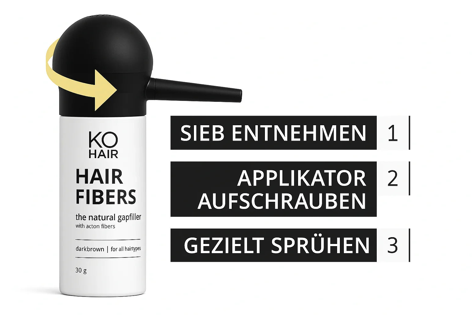 KÖ-HAIR Applikator für KÖ-HAIR Fibers