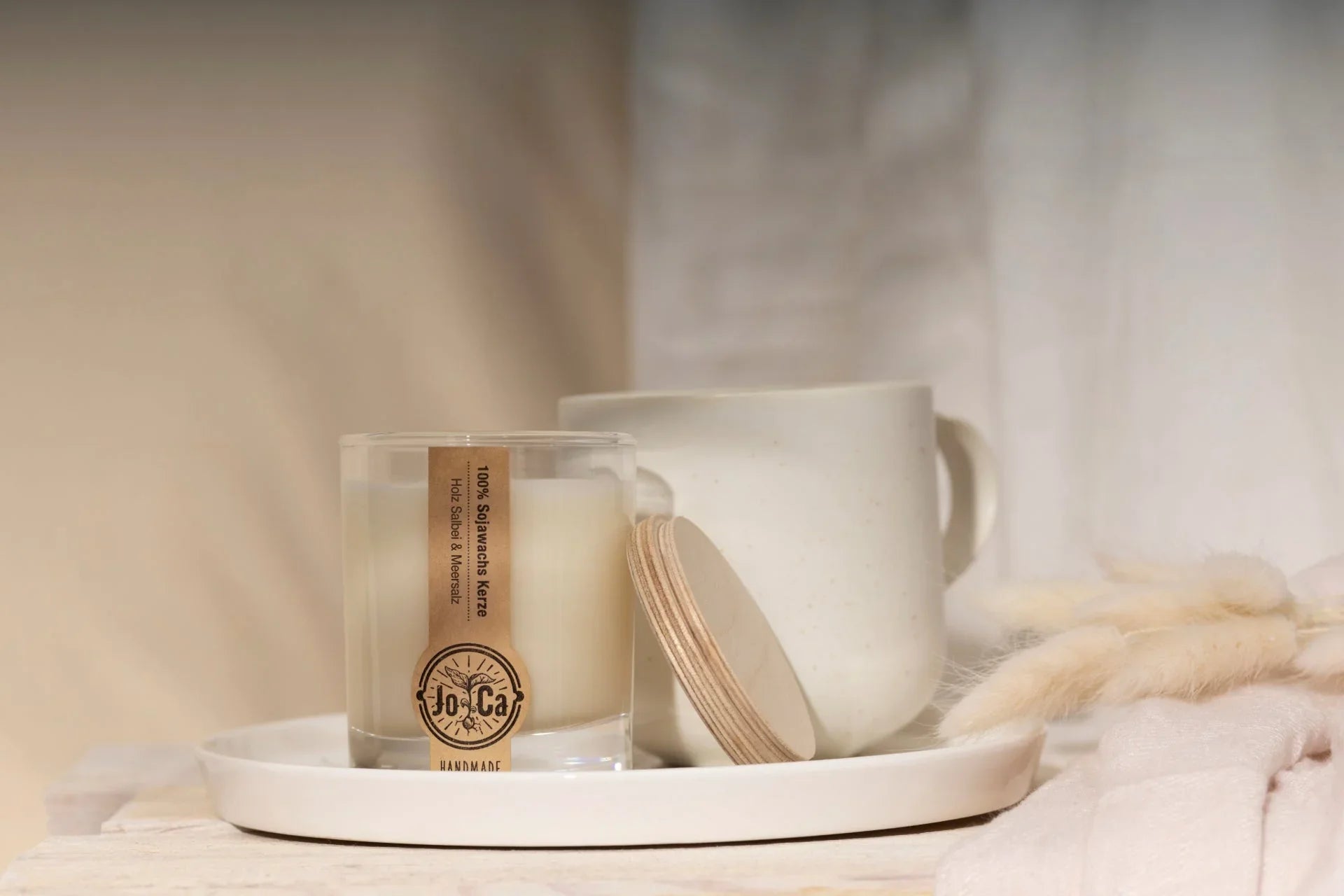 JoCa - Soja Duftkerze - Holz Salbei & Meersalz