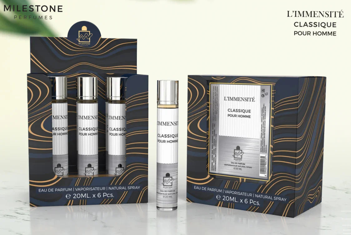 Milestone L'Immensite Classique Pour Homme Eau de Parfum 20ml