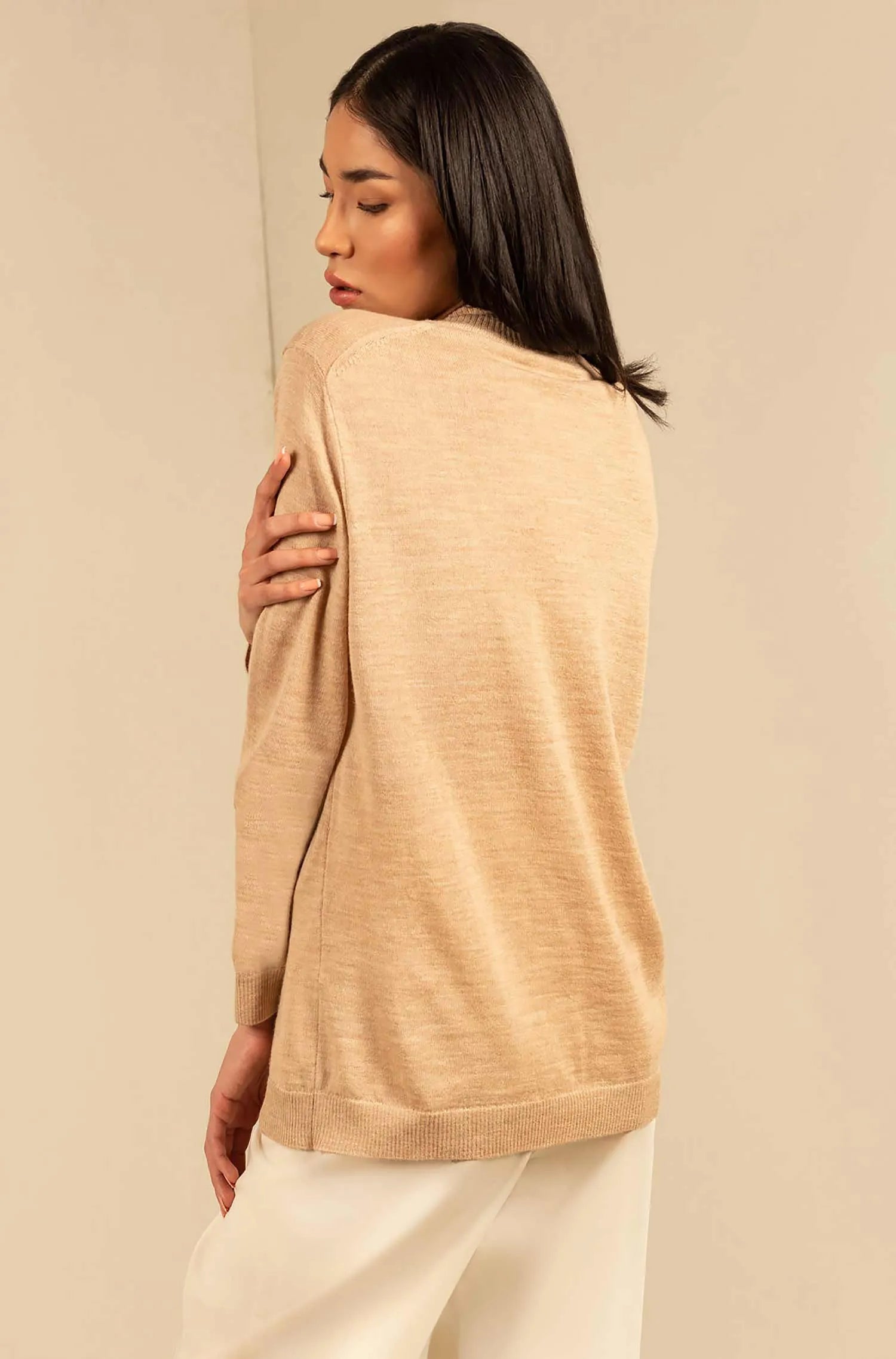 KUNA - Alpaka Damen Pullover Turtleneck - Anahi – 100 % Baby‑Alpaka