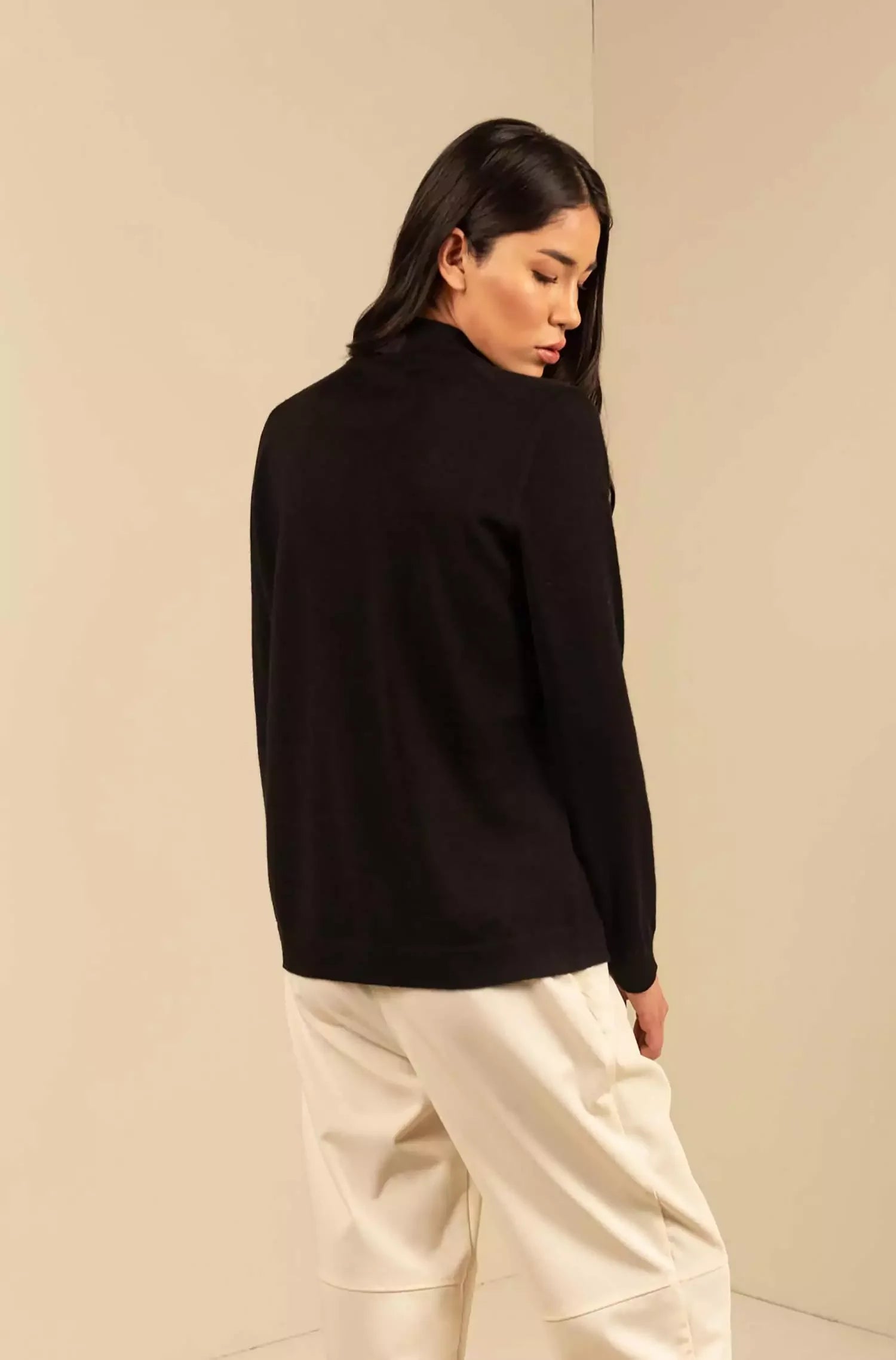 KUNA - Alpaka Damen Pullover Turtleneck - Anahi – 100 % Baby‑Alpaka