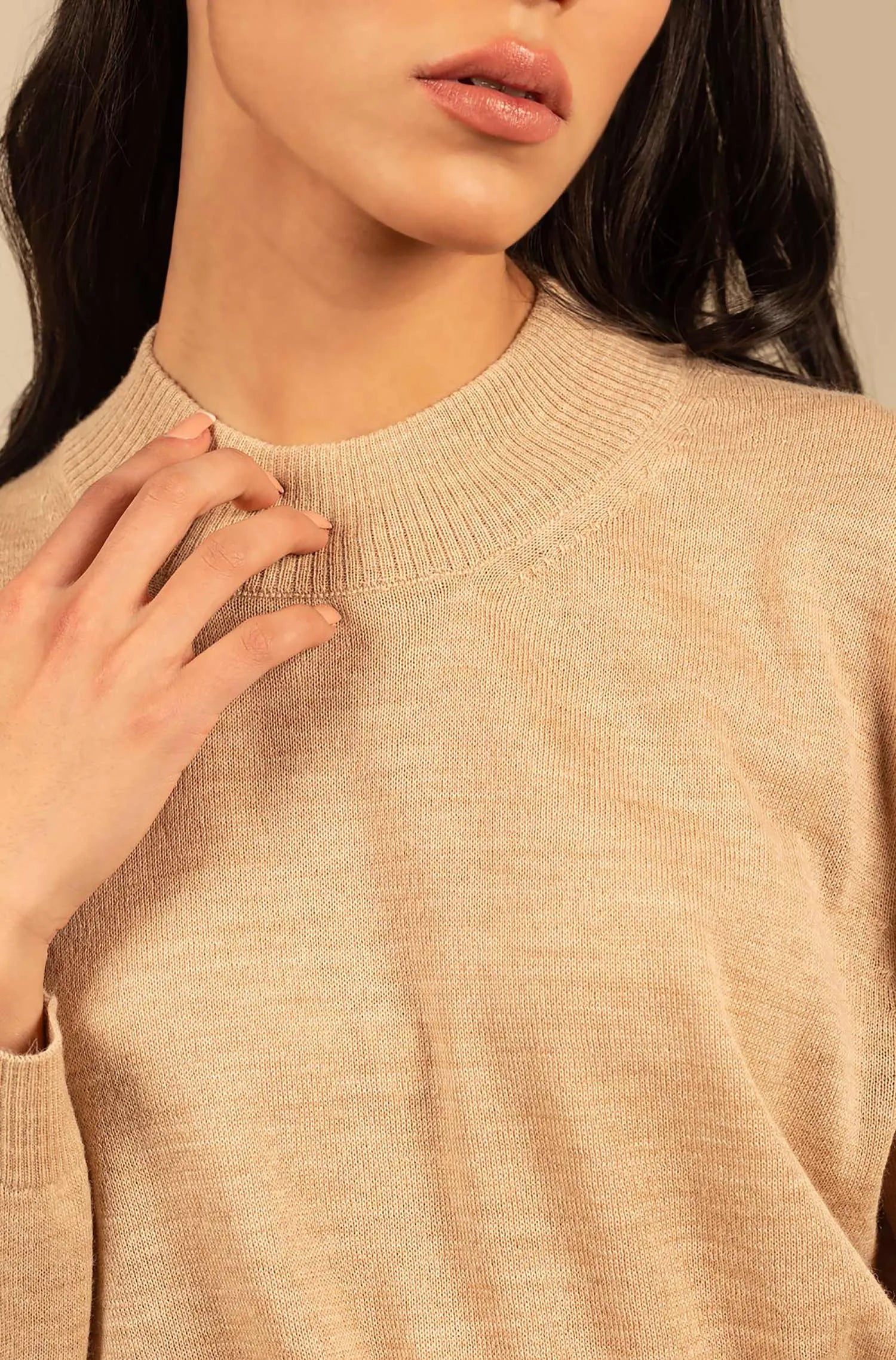 KUNA - Alpaka Damen Pullover Turtleneck - Anahi – 100 % Baby‑Alpaka