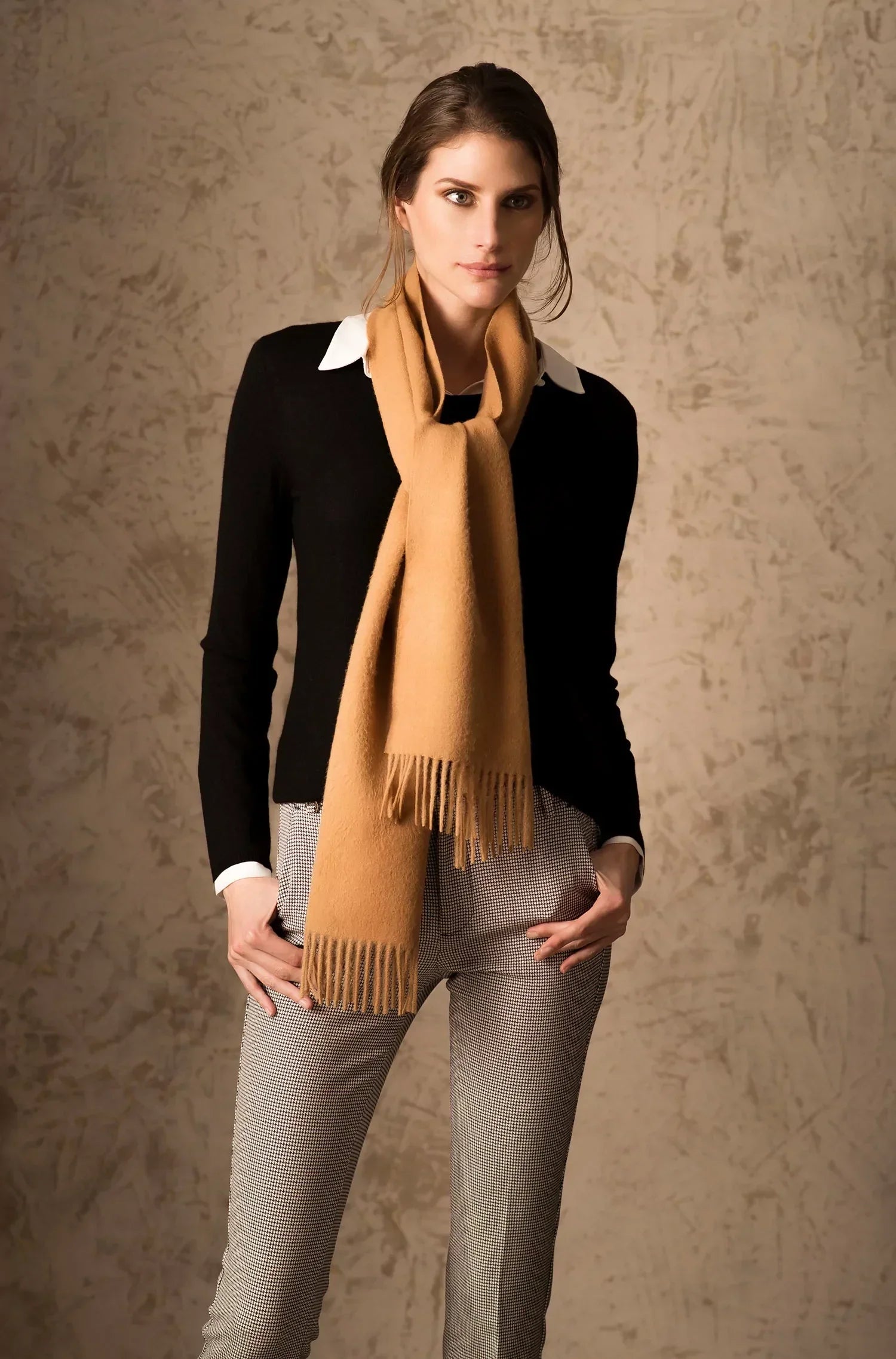 KUNA - Alpaka Webschal - Jamas – 100 % Royal‑Alpaka | Hohes Komfortniveau durch Luxusfaser Alpaka