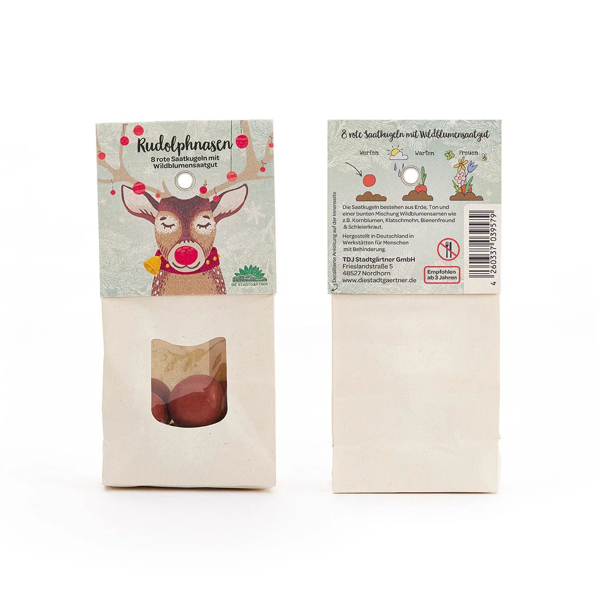 Rudolphnasen – Rote Blumenmurmeln