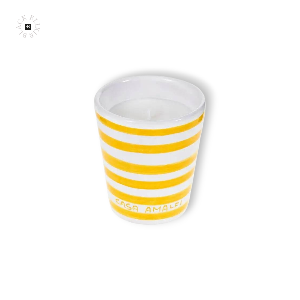 CASA AMALFI BUONGIORNO POSITANO HAND PAINTED CANDLE - Lemon Basil & Mandarin