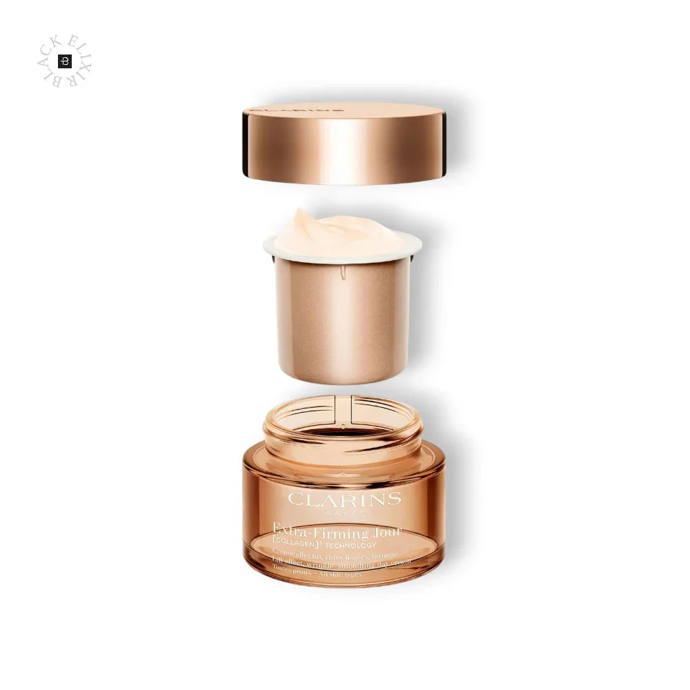 Clarins Extra-Firming Jour Tagescreme mit Lifting-Effekt – Alle Hauttypen - BLACK ELIXIR - Maison de Parfum