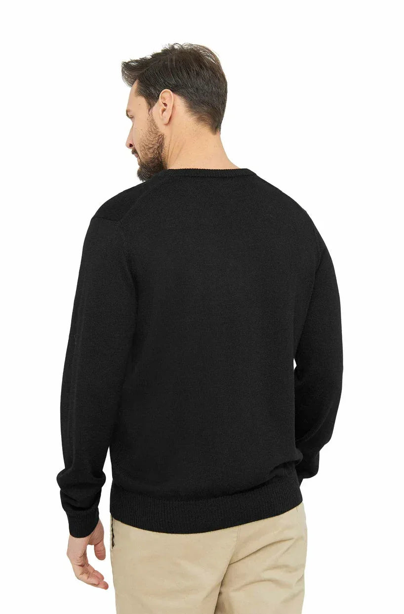 Apu Kuntur - Edler Herren-Pullover aus 100% Baby Alpaka - V-Kragen