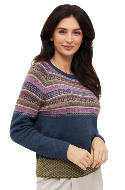 Apu Kuntur - Alpaka Pullover COLORES ANDEN – Kuscheliger Jacquard-Strick aus 100 % Baby Alpaka