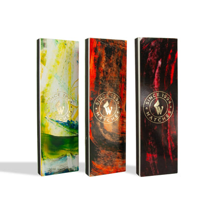 "ART" Premium Streichhölzer – Handbemalte Design-Streichhölzer, Unikat & nachhaltig